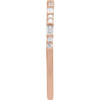 14K Rose 1/5 CTW Natural Diamond Stackable Ring