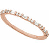 14K Rose 1/5 CTW Natural Diamond Stackable Ring