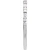 14K White 1/5 CTW Natural Diamond Stackable Ring