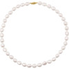 14 Karat Yellow Gold Cultured White Freshwater Pearl Necklace 18 Inch - $278