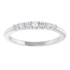 Genuine Diamond Ring in Platinum 1/4 Carat Diamond Stackable Ring   
