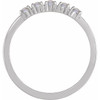 Sterling Silver Natural Rainbow Moonstone Cabochon Stackable Ring