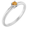Sterling Silver Natural Citrine Ring
