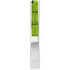 14K White Natural Peridot Stackable Ring