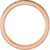 14K Rose Natural Peridot Stackable Ring