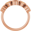 14K Rose Natural Citrine Ring