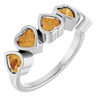 Sterling Silver Natural Citrine Ring