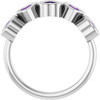 Platinum Natural Amethyst Ring