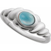 Sterling Silver Natural London Blue Topaz Ring