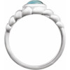 Sterling Silver Natural London Blue Topaz Ring