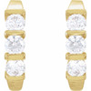 14K Yellow 1/2 CTW Lab-Grown Diamond Earrings