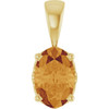 14 Karat Yellow Gold Natural Citrine Gemstone Pendant | $224