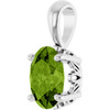 14 Karat White Gold Natural Peridot Gemstone Pendant | $442