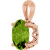 14K Rose Gold Peridot Ring Fine Jewelry  $462