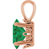 14K Rose Gold Emerald Ring Fine Jewelry  $959