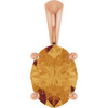 14 Karat Rose Gold Gold Citrine Ring Fine Jewelry  $338