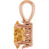 14 Karat Rose Gold Gold Citrine Ring Fine Jewelry  $338
