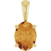 14 Karat Yellow Gold Natural Citrine Gemstone Pendant | $336