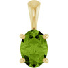 14 Karat Yellow Gold Natural Peridot Gemstone Pendant | $283