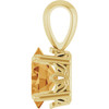 14 Karat Yellow Gold Natural Citrine Gemstone Pendant | $325