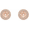 14K Rose 1/5 CTW Lab Grown Diamond Earrings Jacket
