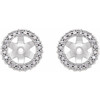 14K White 1/5 CTW Lab Grown Diamond Earrings Jacket