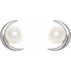 Sterling Silver Cultured White Gold Freshwater Pearl Earrings |$240