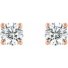 14K Rose 1/2 CTW Lab-Grown Diamond Stud Earrings