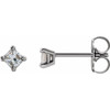 Sterling Silver 1/2 CTW Natural Diamond Earrings