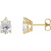 14K Yellow 1 CTW Lab-Grown Diamond Earrings