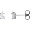 14K White 3/8 CTW Lab-Grown Diamond Earrings