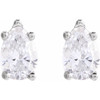 14K White 3/8 CTW Lab-Grown Diamond Earrings