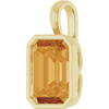 14K Yellow Natural Citrine Pendant