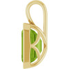14K Yellow Natural Peridot Pendant