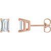 14K Rose 5/8 CTW Lab-Grown Diamond Earrings