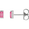 Sterling Silver Natural Pink Tourmaline Earrings |$297