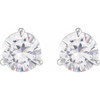14K White 1/5 CTW Natural Diamond Earrings