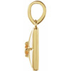 14K Yellow Natural Citrine Pendant