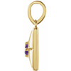 14 Karat Yellow Gold Natural Amethyst Gemstone Pendant | $404