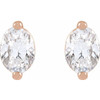 14K Rose 1/2 CTW Natural Diamond Stud Earrings