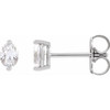 Platinum 1/3 CTW Natural Diamond Stud Earrings