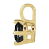 14 Karat Yellow Gold Natural Black Onyx Gemstone Pendant | $203