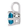 14 Karat White Gold Natural London Blue Topaz Gemstone Pendant | $232