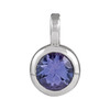 Sterling Silver Natural Tanzanite Gemstone Pendant | $194