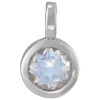 14 Karat White Gold Natural Blue Moonstone Gemstone Pendant | $239