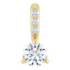 14K Yellow 1/5 CTW Natural Diamond Pendant