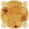 14 Karat Yellow Gold 4 mm Natural Citrine Gemstone Pendant | $174