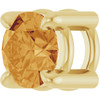 14 Karat Yellow Gold 4 mm Natural Citrine Gemstone Pendant | $174