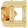 14 Karat Yellow Gold 4 mm Natural Citrine Gemstone Pendant | $174