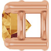 14 Karat Rose Gold 4 mm Natural Citrine Gemstone Pendant | $175